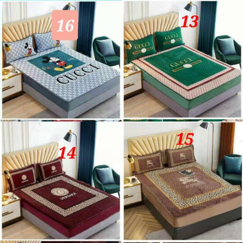 Ga gối nỉ nhung bọc chun thương hiệu