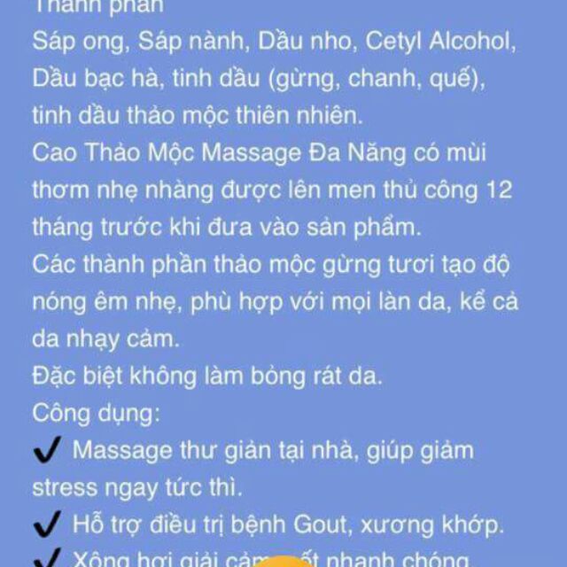 Cao massage AYOFA RALEX