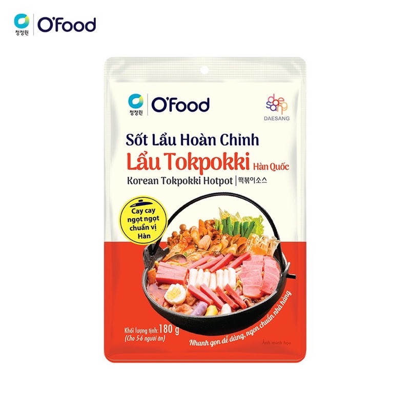 Sốt Lẩu Hoàn Chỉnh Ofood, Lẩu Thái, Lẩu Tokpokki, Lẩu Thập Cẩm 180g, Gia Vị Lẩu