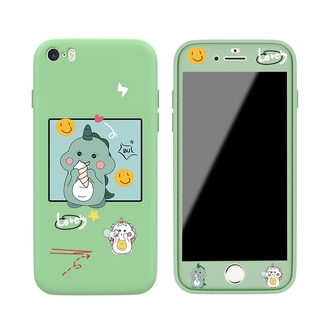 For Ốp lưng Apple Iphone 5s 5 chống rơi điện thoại TPU Vỏ Cho Iphone 5 5s Soft Touch Silicone Soft Case and Tempered Glass Film