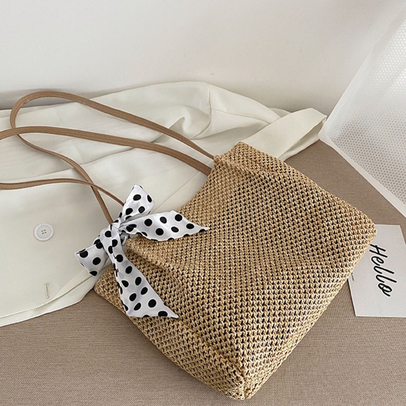 Túi Xách Đan Lát Hình Vuông Cỡ Lớn Thời Trang Mùa Hè Cho Nữ