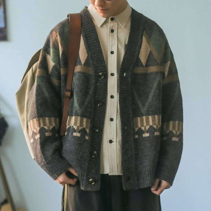 Áo len Cardigan vintage nam nữ