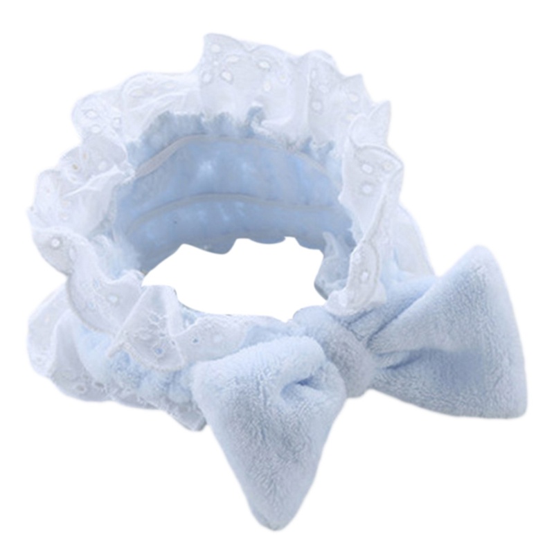 Băng Đô Ren Co Giãn Thắt Nơ Đáng Yêu Cho Nữ