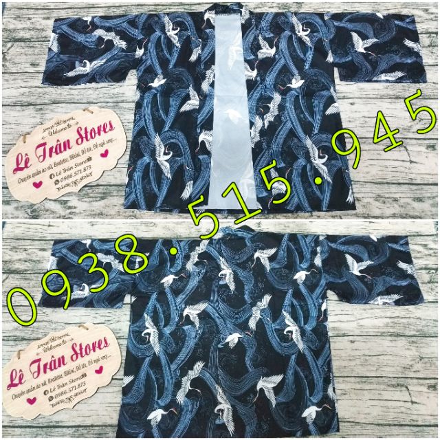 [Có Sẵn Có Size] ÁO KHOÁC KIMONO RIUKIYO-E phong cách Harajuku Haori Happi họa tiết chim hạc, cá vàng,sếu, rồng, cá chép | BigBuy360 - bigbuy360.vn