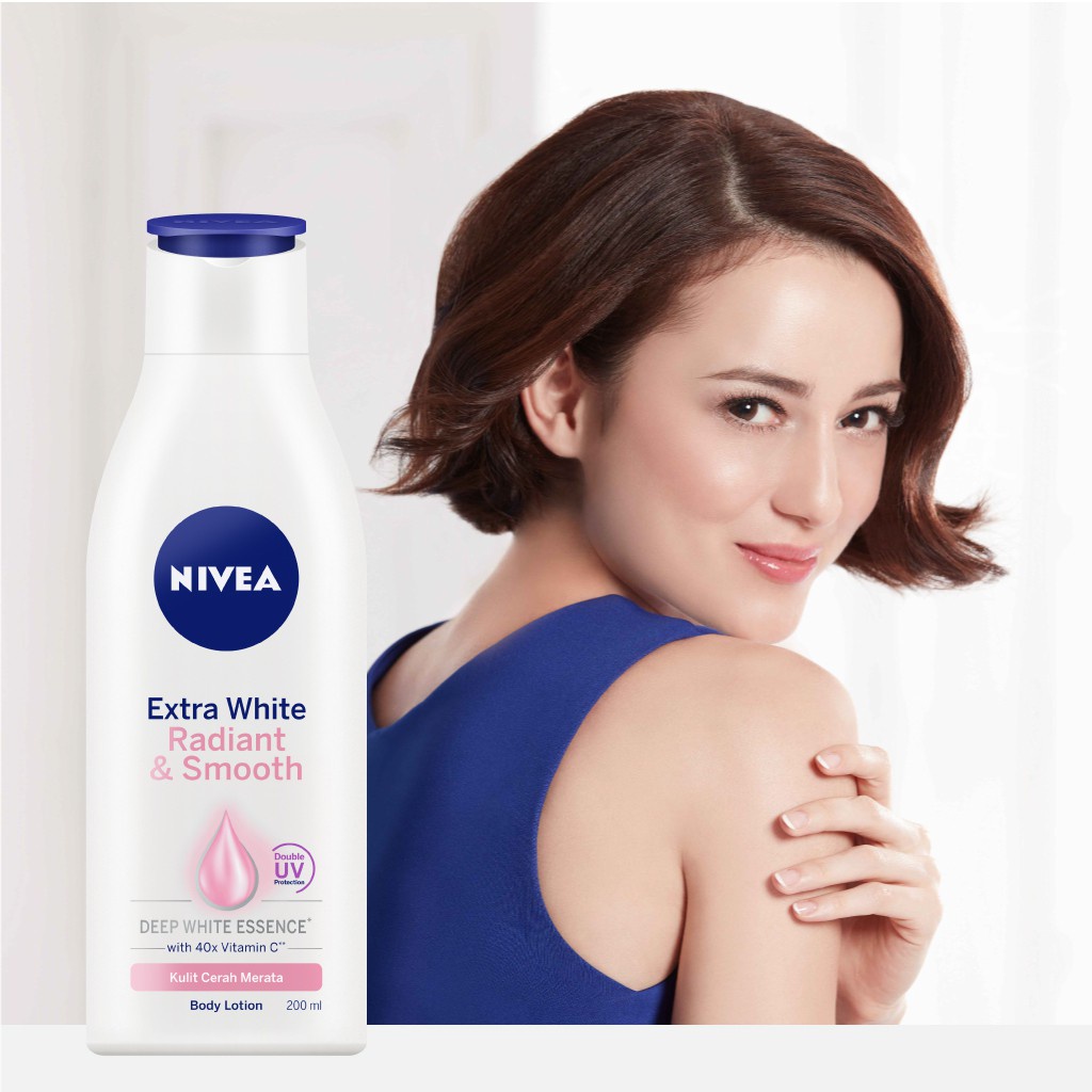 Nivea dưỡng thể Extra White Radiant&amp;Smooth UV Body Lotion 400ml giúp nuôi dưỡng làn da khỏe mạnh, tươi trẻ từ bên trong