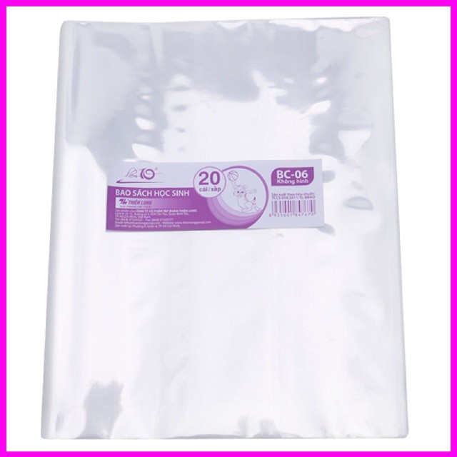 Combo 20 Bìa Bao Sách Thiên Long 