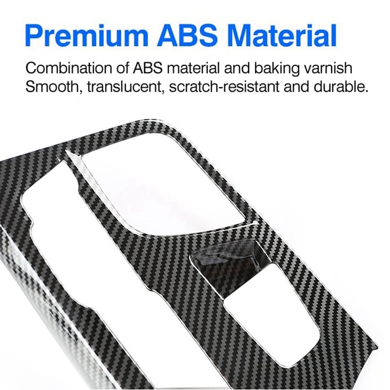 Đối với -BMW 5 Dòng G30 2018-2022 Bảng điều khiển trung tâm ô tô bằng sợi Carbon Bảng điều khiển sang số Bảng điều khiển Nắp trang trí khung trang trí