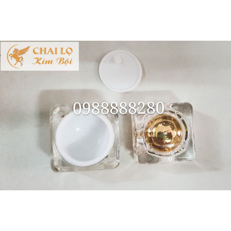 HỦ ĐỰNG KEM FACE - Hủ  Vuông Saphia 10g