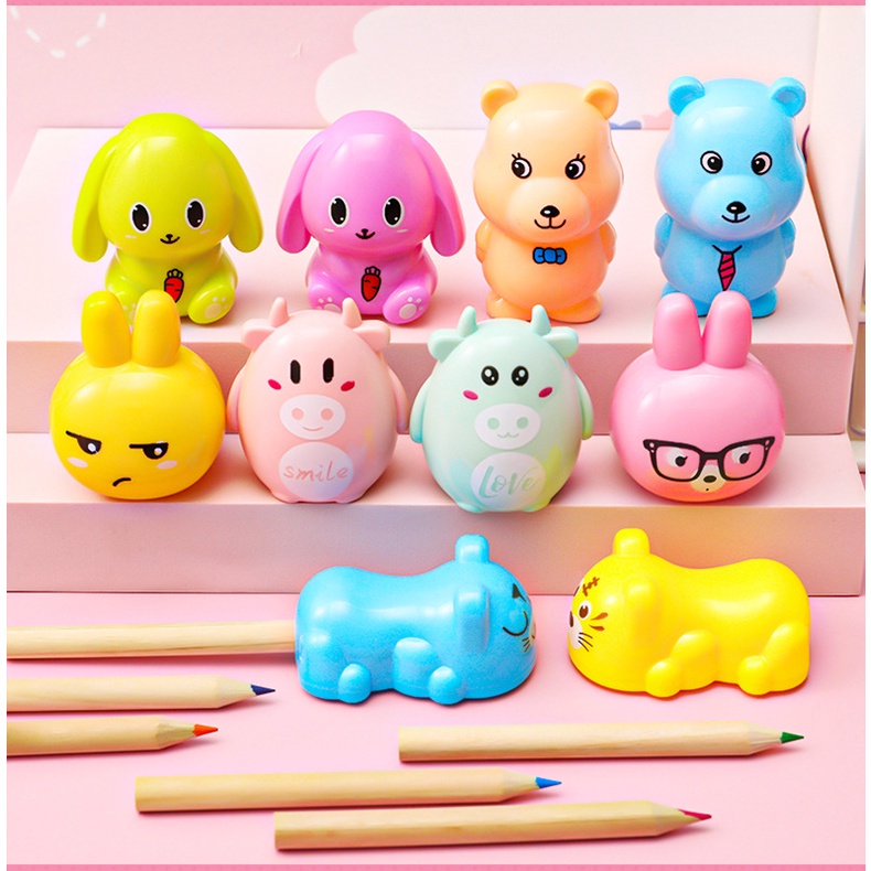 Gọt bút chì cute hình động vật xinh xắn chuốt chì học sinh SR011