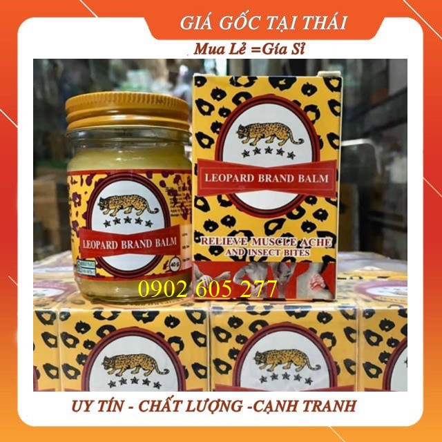 [Combo]6 Dầu cù là con báo Leopard Brand Balm Thái Lan 40gr