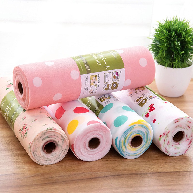 [Nhiều Mẫu] Cuộn Giấy Lót Ngăn tủ/ Bàn Chống Thấm Đa Dụng #C609