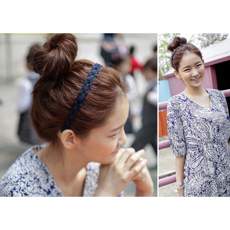 Bờm tóc cute chất liệu vải đan chữ X phong cách Hàn Quốc  Clovershop68