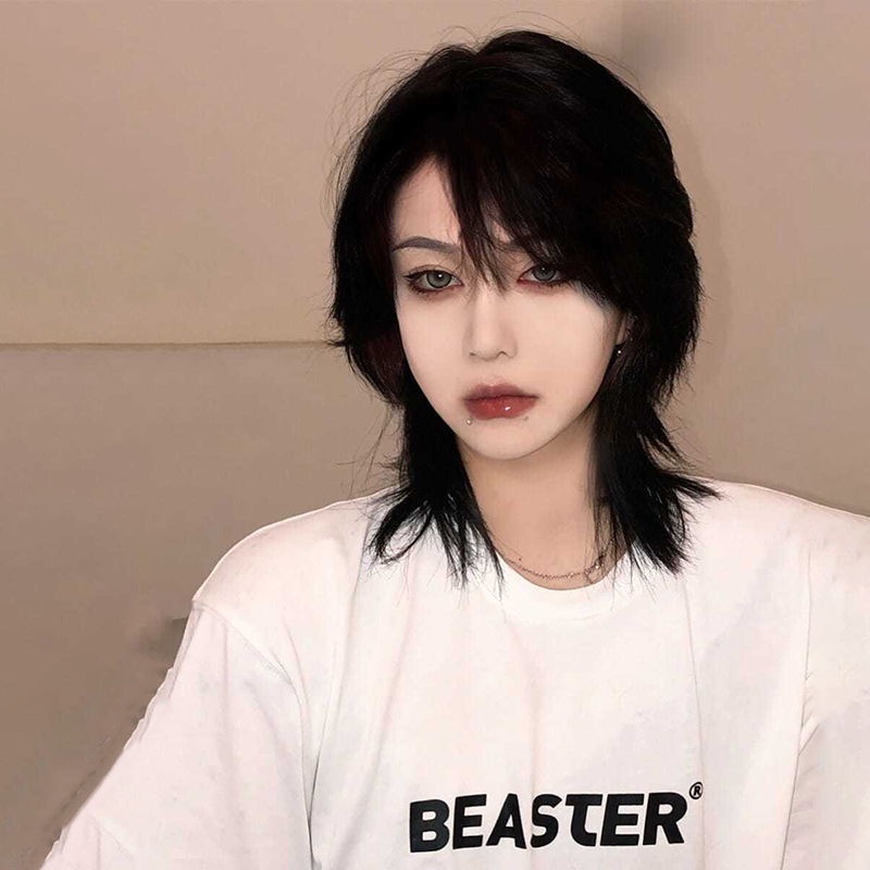 Bộ Tóc Giả Ngắn Hóa Trang Nhân Vật Đầu Sói Độc Đáo Cá Tính Cho Nam Và Nữ