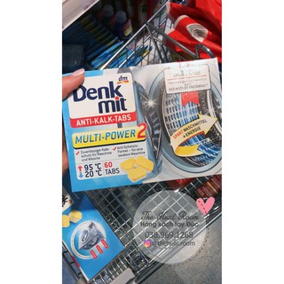 BÁN LẺ Viên Vệ Sinh lồng Máy Giặt Denkmit Anti Kalk Tabs - Hàng nội địa Đức