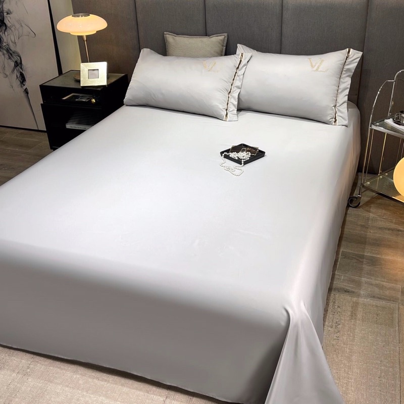 Bộ Chăn Ga Và Gối Phi Lụa Chăn Trần LV Tiện Lợi ,Chất Liệu Siêu Mát Đủ Kích Thước Giường