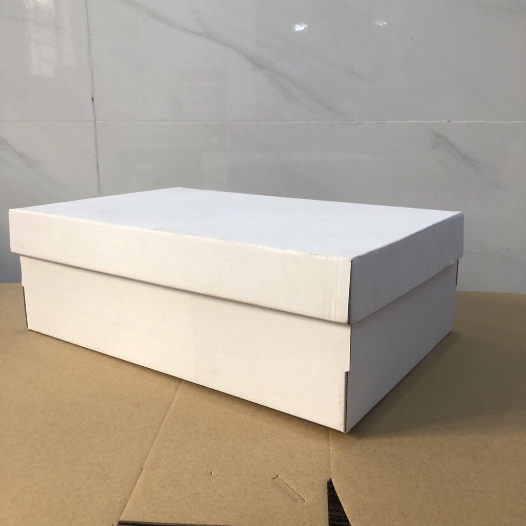 Hộp đựng giày size 30x20x10cm bộ 10 hộp carton màu trắng