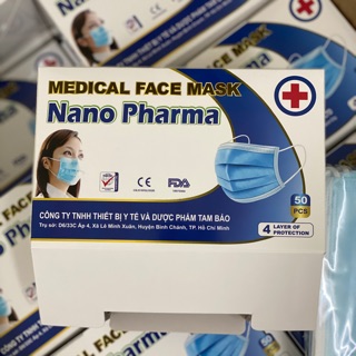 Có Sẵn Khẩu Trang Nano Pharma Kháng Khuẩn 4 Lớp Chuẩn Hãng