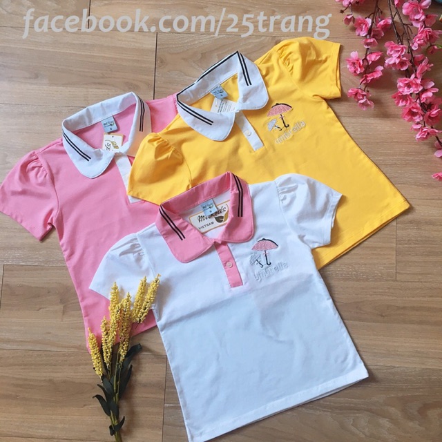 Áo Thun Cổ Sơ Mi Cho Bé Gái , Áo Phông Có Cổ Đi Học AP001 -Trang 25 Kids