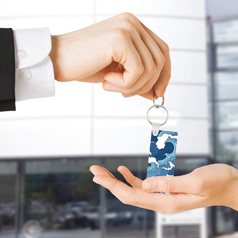 Mojito Set 28 Móc Khóa Hình Chữ Nhật Rỗng Bằng Acrylic Kèm 28 Móc Khóa Và 28 Núm Tua