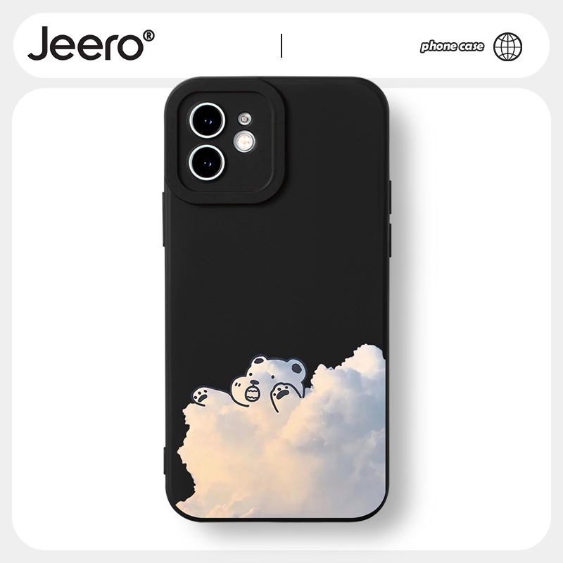Ốp lưng JEERO mềm họa tiết cặp đôi thích hợp cho iphone 14 13 12 11 Pro Max SE 2020 X XR XS 8 7 6S 6 Plus HFF723