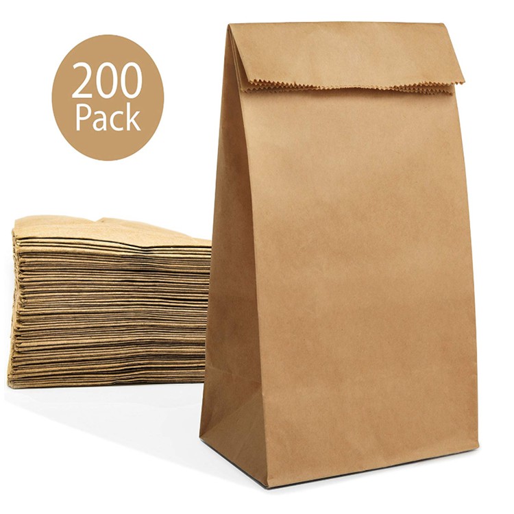 100 Túi giấy bánh mì thực phẩm size ngang 18x11x32