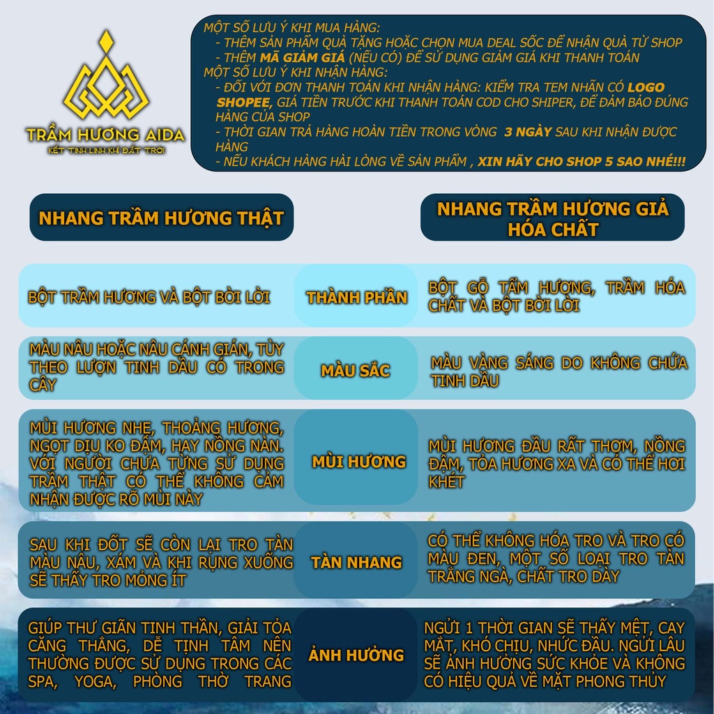 Nhang nụ TRẦM HƯƠNG AIDA cao cấp Tự Nhiên Thơm Sạch 100%  không hóa chất - 66 viên/ 1 hộp