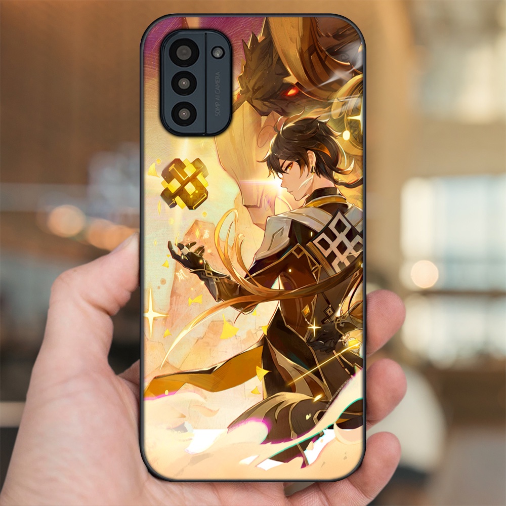 Ốp lưng Nokia G21 viền đen in hình Zhongli Genshin Impact