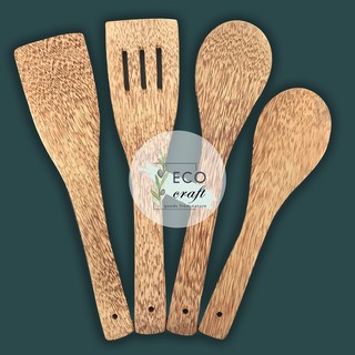 Bộ 4 dụng cụ làm bếp gỗ dừa ECO CRAFT