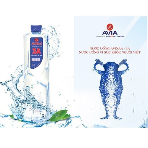 Thùng 24 chai nước lọc tinh khiết AVINA - 3A chai 350ml