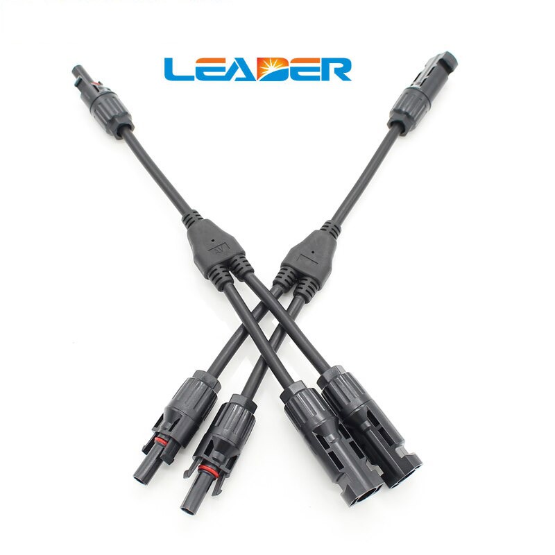 Đầu nối MC4 chữ Y2 vào 2 ra 1 điện áp 1000V hãng LEADER