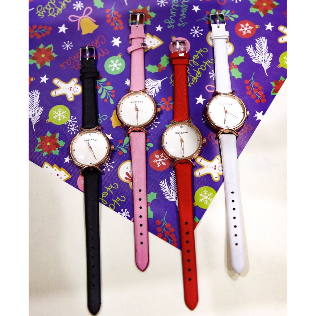 [CỰC ĐẸP] ĐỒNG HỒ NỮ MSTIANQ DÂY DA PHONG CÁCH HÀN QUỐC (NHIỀU MÀU) | BigBuy360 - bigbuy360.vn
