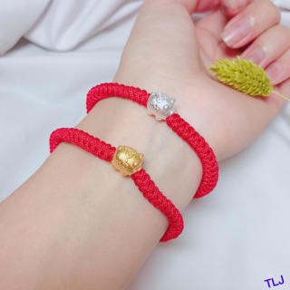 Lắc tay lợn bạc và lợn bạc xi vàng