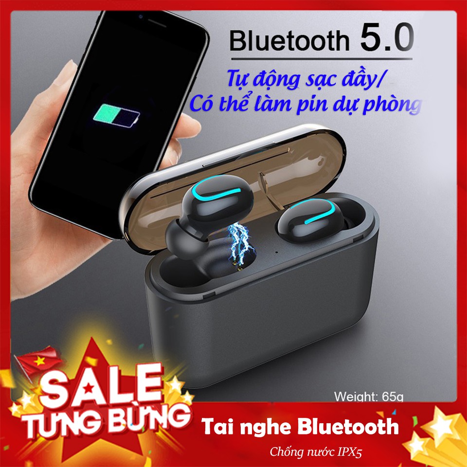 [TOP BÁN CHẠY] Tai nghe Bluetooth HBQ – Q32 2020 True Wireless Chống Nước IPX5 Chính Hãng