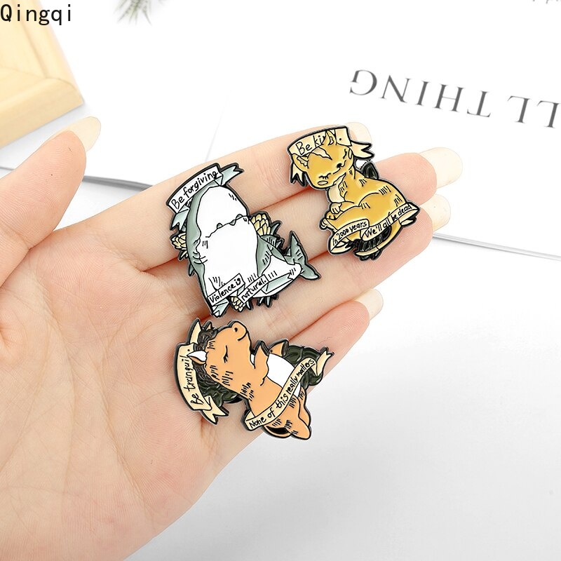 Ghim cài áo Miss Zoe hình động vật hoạt hình đáng yêu