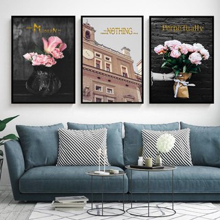Bộ 3 Tranh Canvas Hoa Hồng