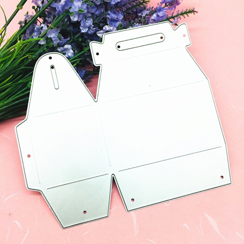 Khuôn Cắt Giấy Làm Từ Kim Loại Hình Hộp Quà Trang Trí Scrapbook