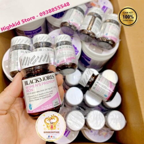 Vitamin bổ sung sắt cho bầu Blackmore Úc - Blackmore Pregnacy Iron 30 viên