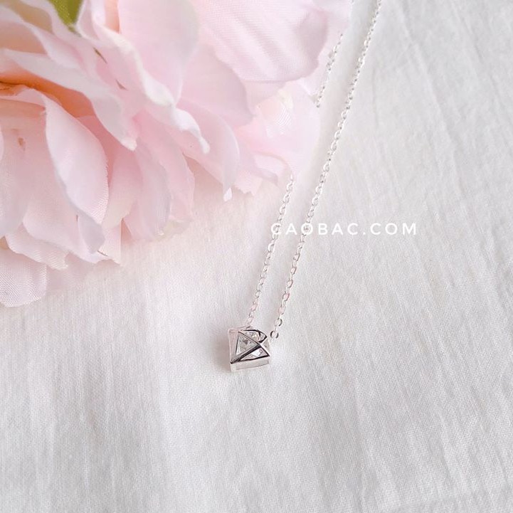Dây chuyền bạc ta kim cương