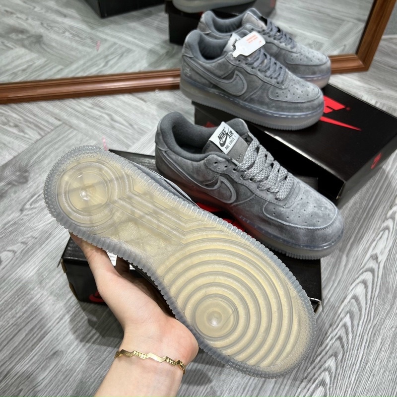 Giày Sneaker AF1 "Naivy Grook" Grey Phản Quang chất lượng nguyên bản cao cấp Lofi