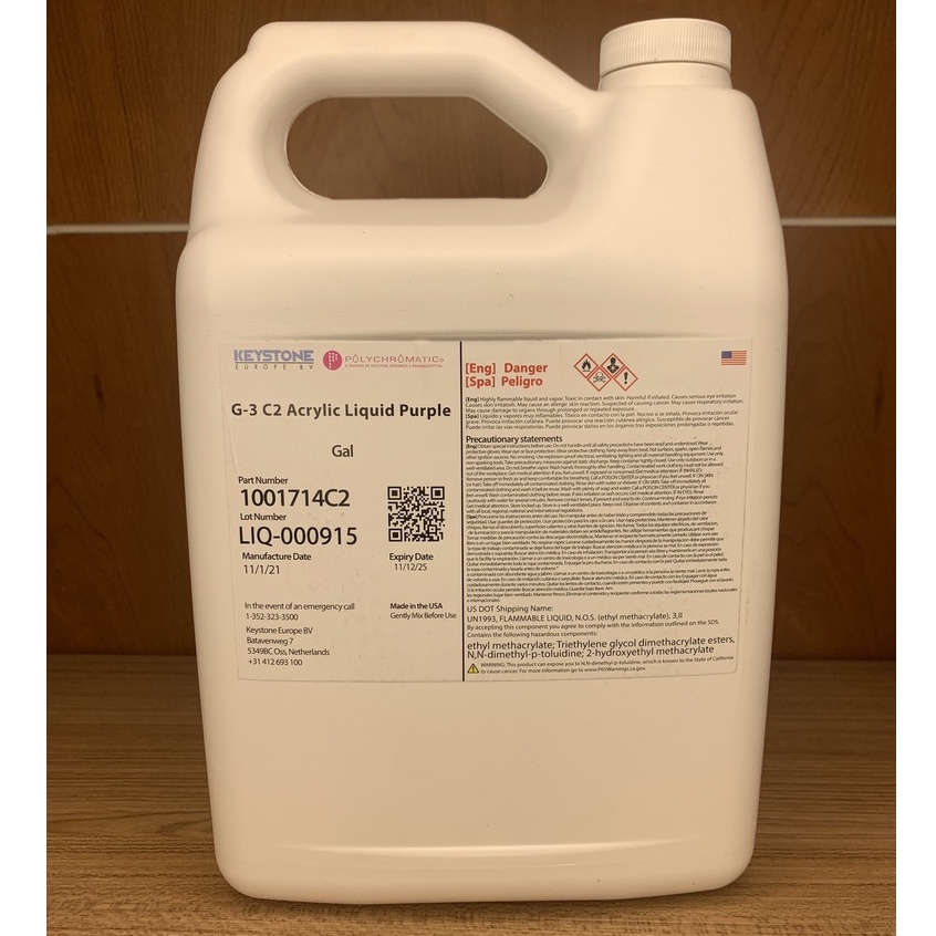 Dung Dịch L.Huỳnh Tím Đắp Bột Móng Và Làm Hoa Nail Keystone 100ml