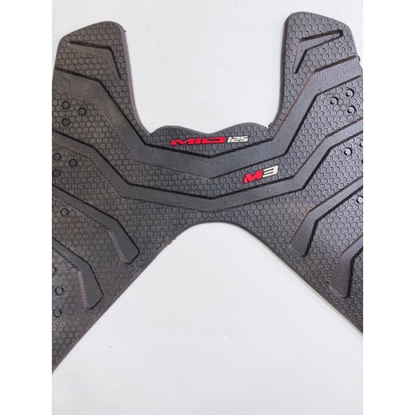 Thảm để chân xe Mio125 M3 mẫu sọc indo, thảm lót sàn Mio dày dặn vừa khít với xe