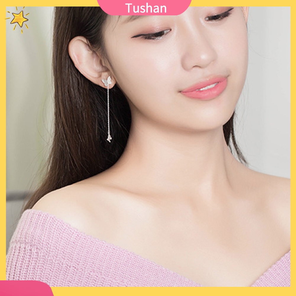 Khuyên tai nữ trang dáng dài tạo hình độc đáo