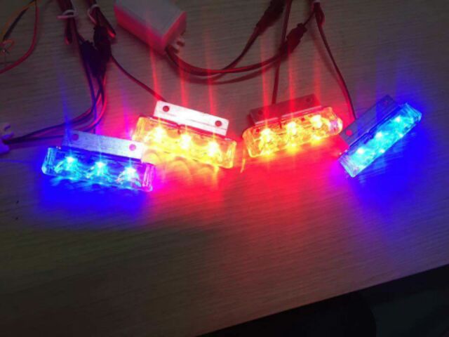 LED nhấp nháy đỏ xanh cho xe máy