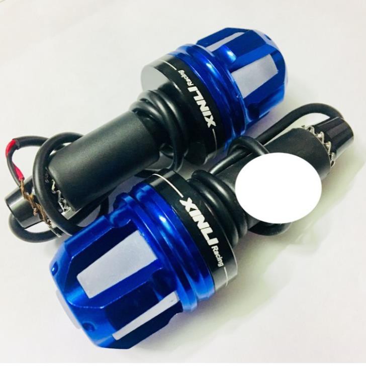 Gù tay lái đèn Led 5 cạnh gắn các loại xe máy,moto,pkl - STN