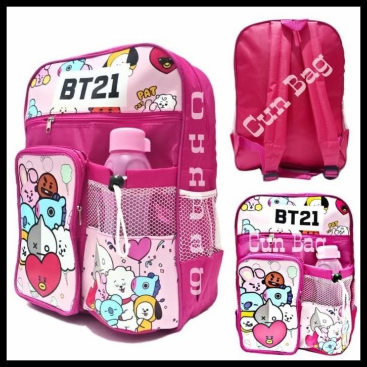 Ba Lô Đi Học Cho Bé Mẫu Giáo In Hình Bt21 Bts Free