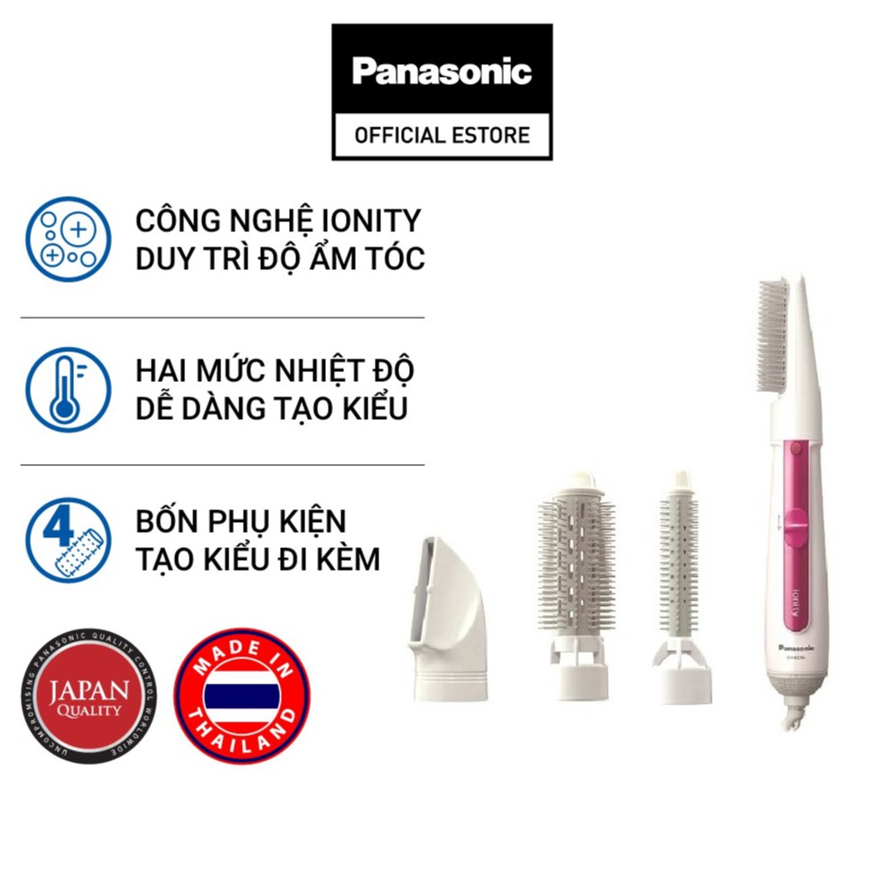 Máy sấy, duỗi và tạo kiểu tóc Panasonic EH-KE46VP645 - Hàng Chính Hãng - Trắng