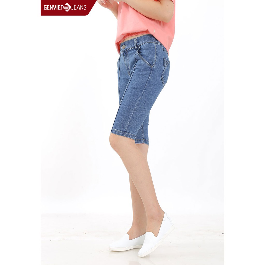 Quần ngố Jeans Nữ DQ303J330 GENVIET