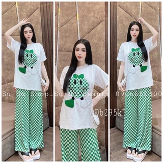 Set bộ thun thái quần len gân dày dặn mát mịn