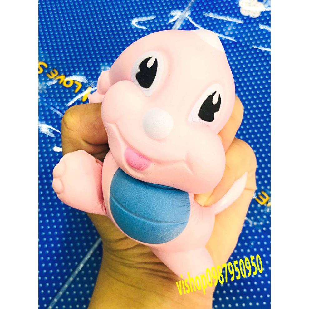 SQUISHY BÉ KHỦNG LONG HỒNG (thaolinh950)