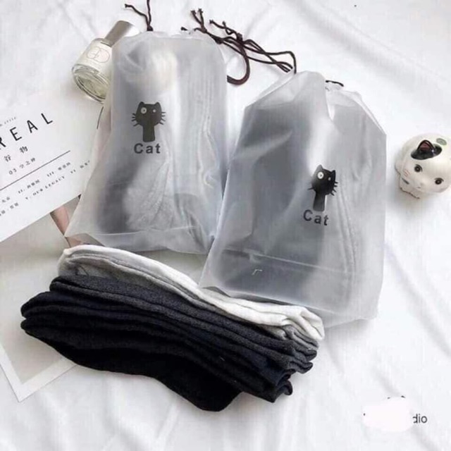 Combo 10 đôi tất mèo nam
